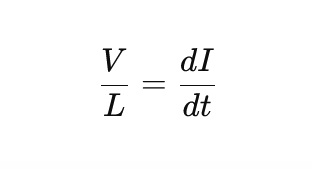 Rate of Current Change in an Inductor